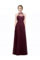 Sleeveless Sweetheart Tulle Red Long Bridesmaid Dress Cardiff