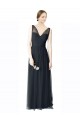 Sleeveless Sweetheart Tulle Pewter Long Formal Dress / Bridesmaid Dress Cardiff