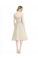 Sleeveless Strapless Tulle Cocktail Length Bridesmaid Dress Cardiff