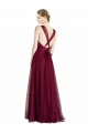 Sleeveless Sweetheart Tulle Long Bridesmaid Dress Cardiff