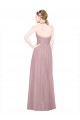 Sleeveless V-Neck Tulle Long Bridesmaid Gown Cardiff