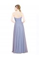 Sleeveless Strapless Tulle Light Sky Blue Long Formal Dress / Bridesmaid Dress Cardiff