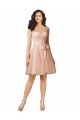 Cap Sleeves Sweetheart Tulle & Lace Knee Length Bridesmaid Dress Cardiff