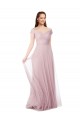 Sleeveless Off the Shoulder Tulle Long Bridesmaid Dress / Evening Dress Cardiff