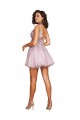 Sleeveless V-Neck Tulle Short Bridesmaid Dress Cardiff