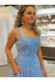 Sleeveless Scoop Neck Velvet Sequin Shown Color Court Train Prom Dress / Evening Dress Cardiff