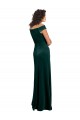 Cap Sleeves Square Neck Stretch Velvet Dark Green Long Formal Evening Gown / Prom Dress / Bridesmaid Dress Cardiff