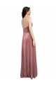 Sleeveless V-Neck Stretch Velvet Cinnamon Rose Long Formal Evening Gown / Prom Dress / Bridesmaid Dress Cardiff