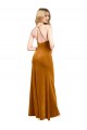 Sleeveless High Neck Stretch Velvet Gold Long Formal Evening Gown / Prom Dress / Bridesmaid Dress Cardiff