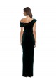 Sleeveless Sweetheart Stretch Velvet Dark Green Long High Low Evening Gown / Prom Dress / Bridesmaid Dress Cardiff